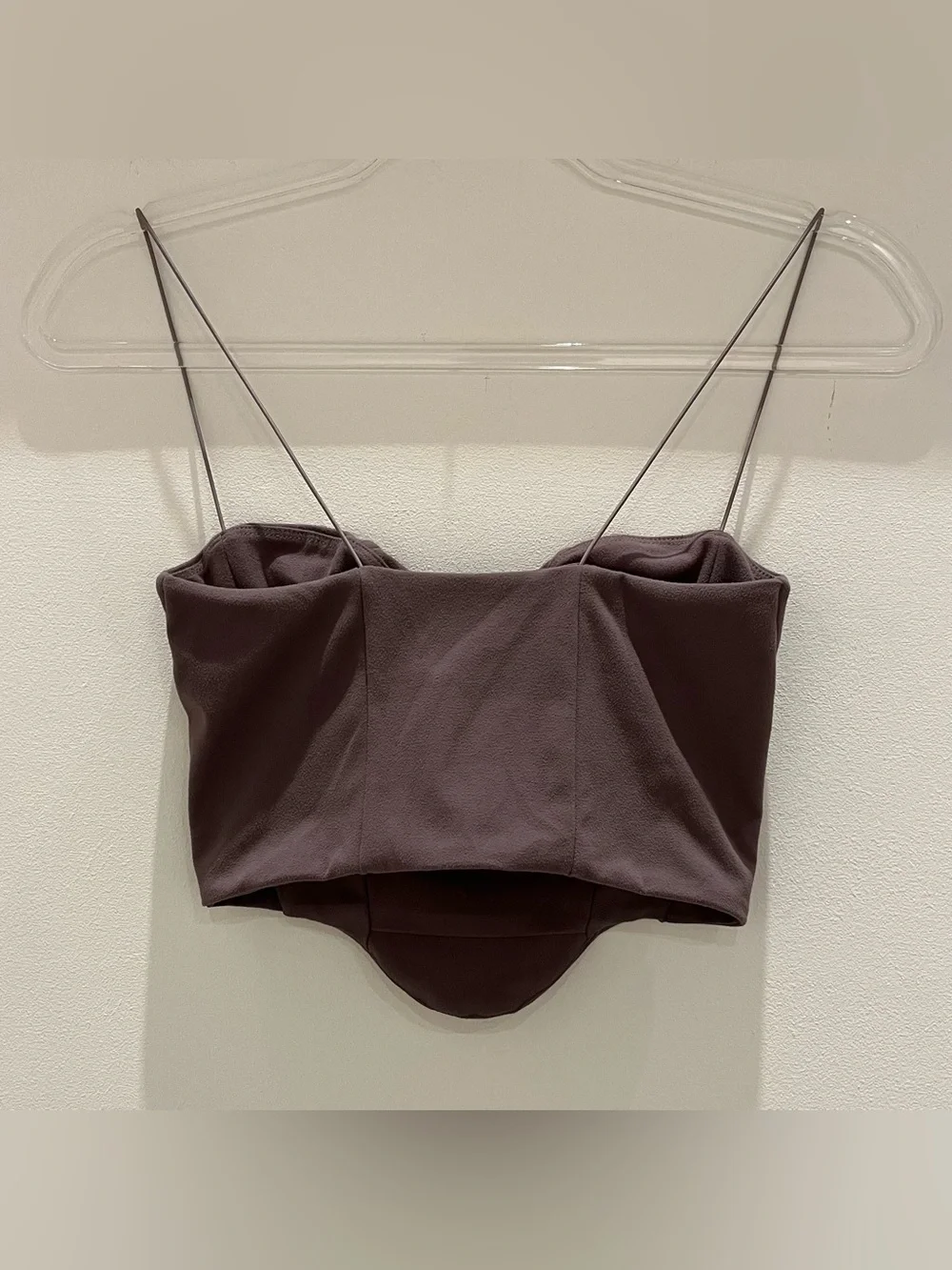 Joah Brown Contour Corset in Suede Mauve Size S/M - Picture 3 of 9